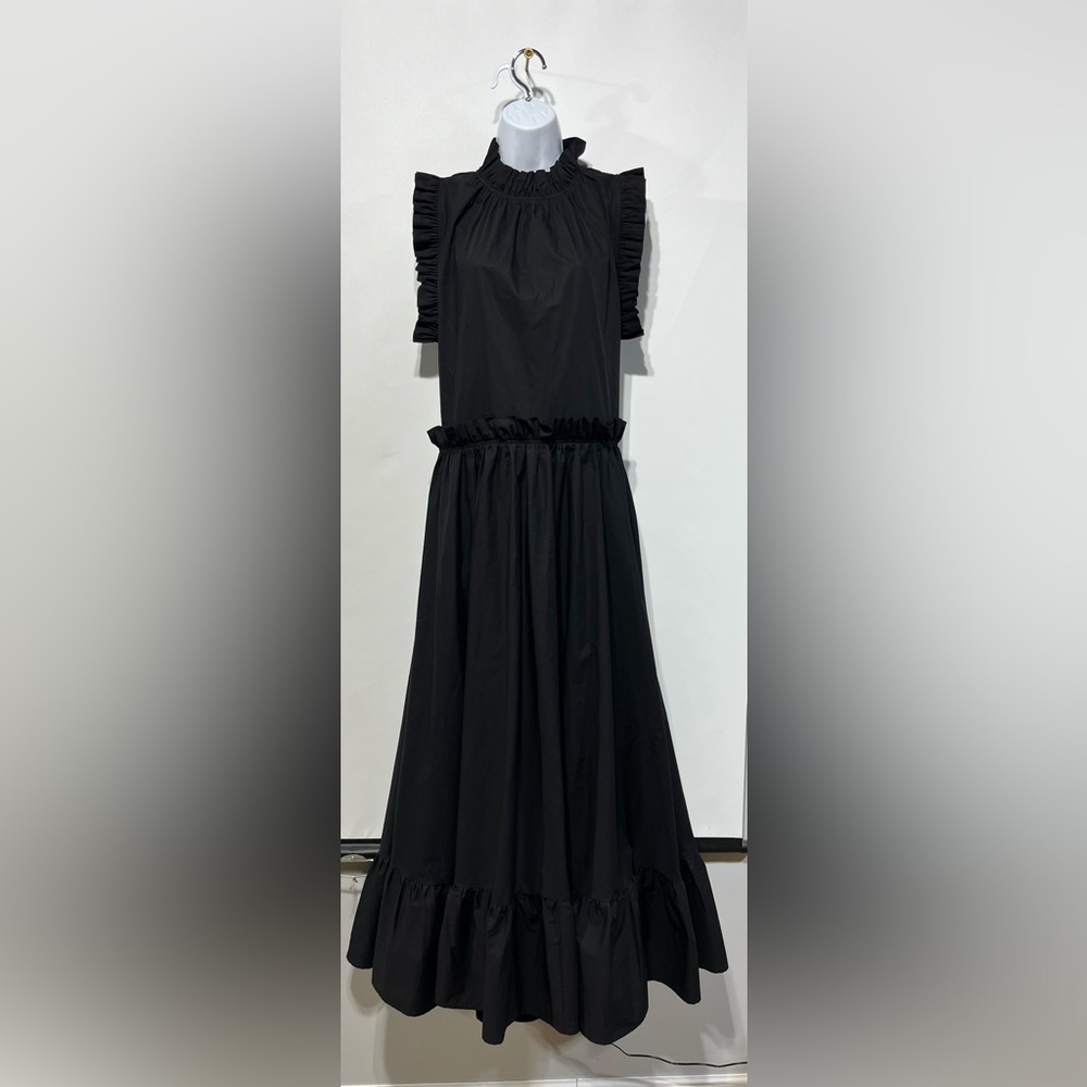 MARIELLE Almelo Martinique Black Elegant Ruffle Maxi Dress New With Tags‎ - Picture 4 of 13